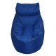 Chaise Lounge - Blue with Dark Gray piping Polyester